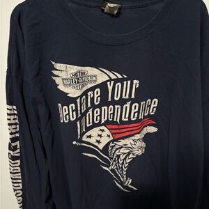 Harley-Davidson Dark Blue Independence Long Sleeve Tee